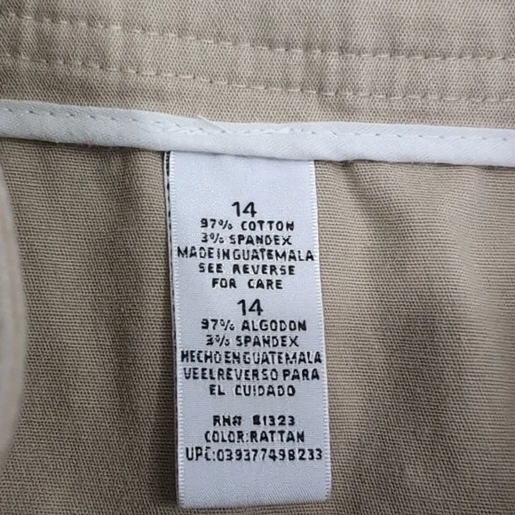 Chaus basic khaki skirt, women's size 14 - Picture 10 of 10